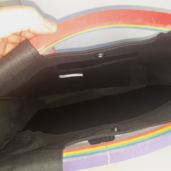 NWT SUPERSAC Rainbow 🌈 Screenprinted Handbag - Picture 8 of 10